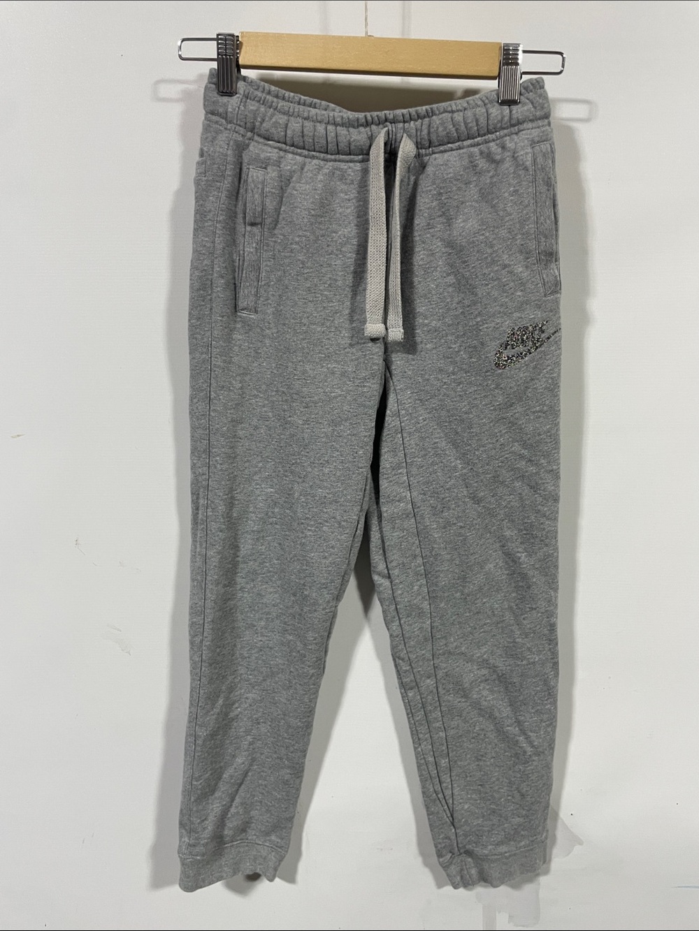 Nike Kids Gray Fleece Jogger Sweatpants